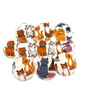 10 piece Reusable Makeup Remover Pads-Cats- NEW